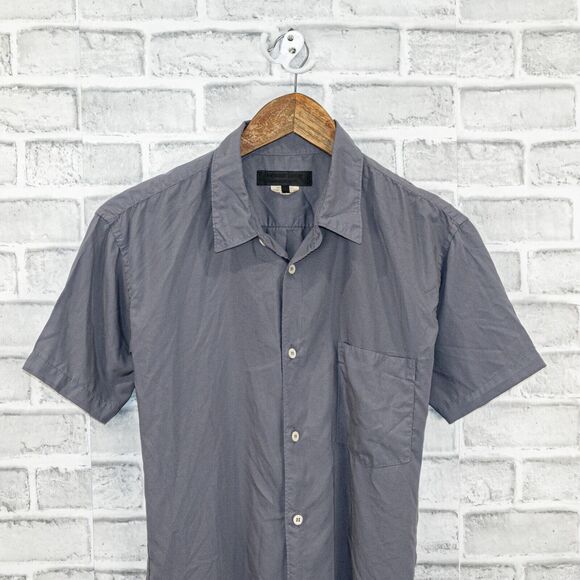 COMME des GARCONS Homme Deux Short Sleeve Button up Shirt gray made in japan S - Picture 3 of 6
